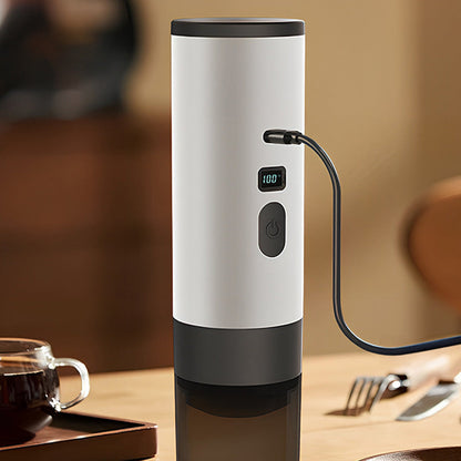 ✨ 2-in-1 Capsule & Ground Coffee Mini Machine For Road Trip & Outdoor Adventure