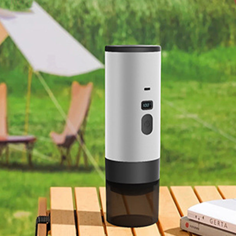 ✨ 2-in-1 Capsule & Ground Coffee Mini Machine For Road Trip & Outdoor Adventure