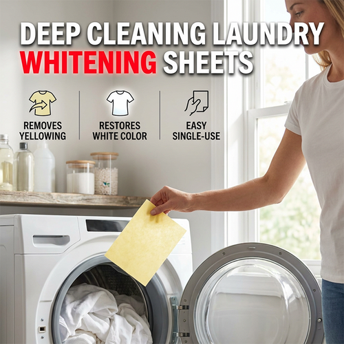🧺🫧 Laundry Whitening Deep Clean Sheets | Fix Yellowed Dingy Clothes