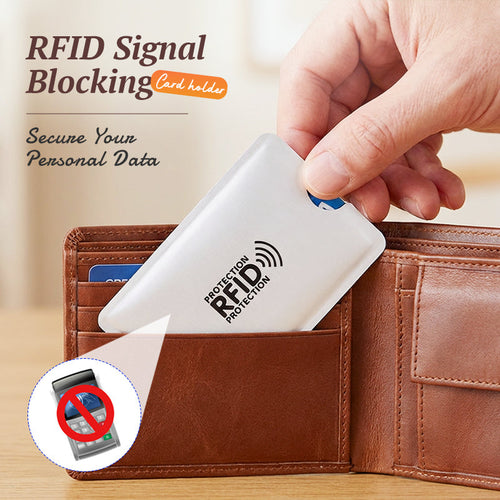 🛡️RFID Blocking Card Sleeves Protect Credit Cards From Wireless Theft And Skimming