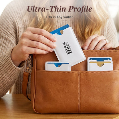🛡️RFID Blocking Card Sleeves Protect Credit Cards From Wireless Theft And Skimming