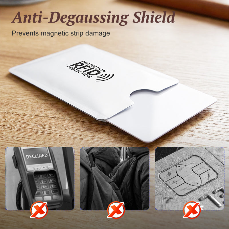 🛡️RFID Blocking Card Sleeves Protect Credit Cards From Wireless Theft And Skimming