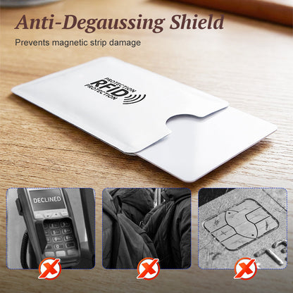 🛡️RFID Blocking Card Sleeves Protect Credit Cards From Wireless Theft And Skimming