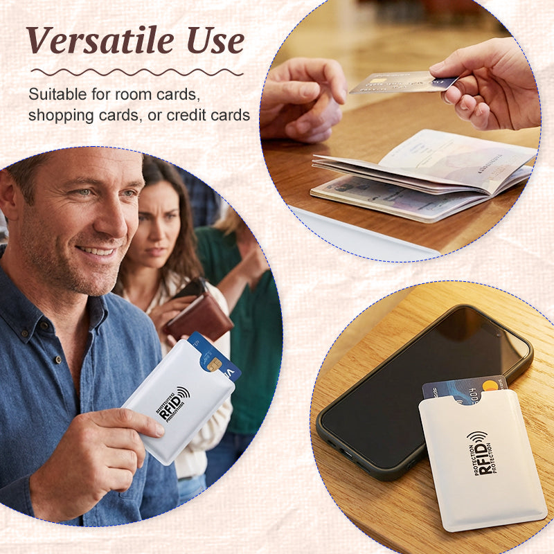 🛡️RFID Blocking Card Sleeves Protect Credit Cards From Wireless Theft And Skimming