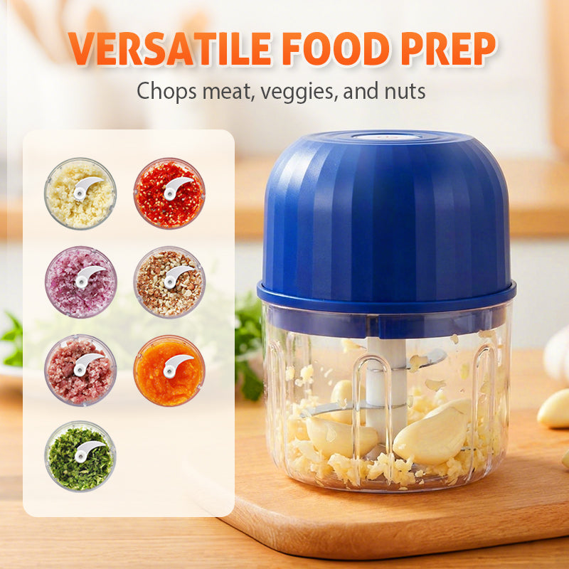 🧑‍🍳 Versatile Electric Mini Chopper for Quick Food Prep — Grind, Mince & Puree Ingredients in Seconds