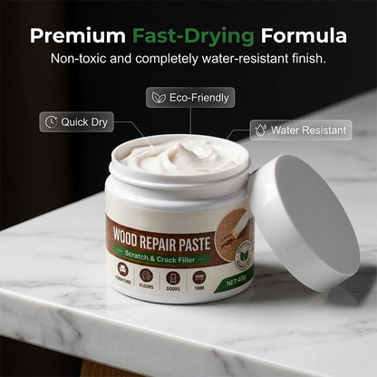 🔥Buy one get one free🖌️ No Sanding Needed! Easy Wood Repair Paste with Tool