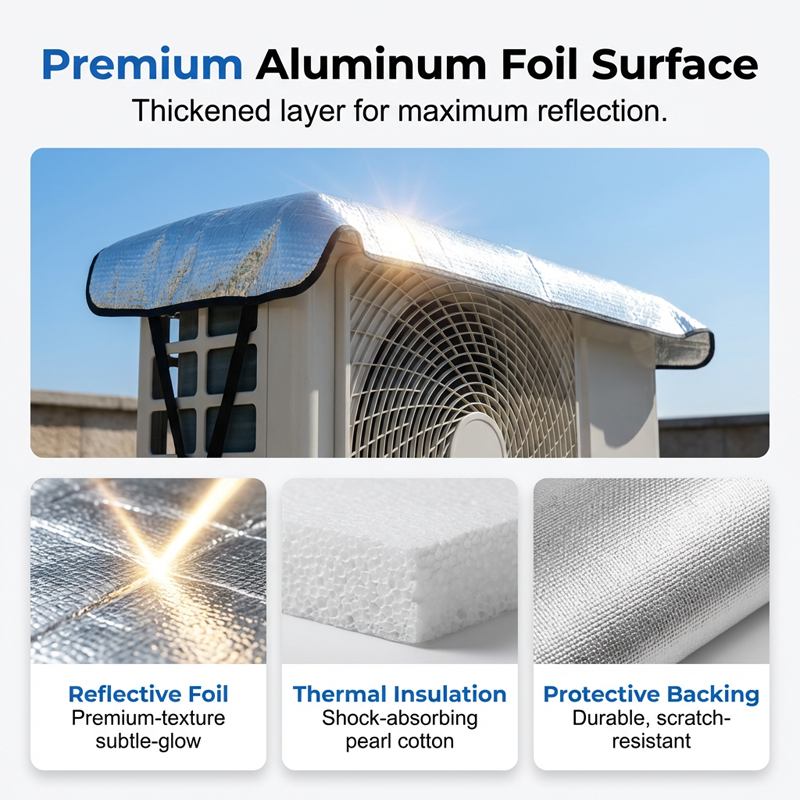 ☀️ Reflective AC Outdoor Unit Cover – Protect Your Air Conditioner From Heat & Sun Damage
