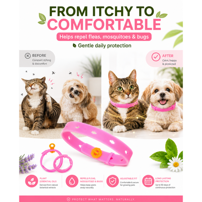 ✅Save Hundreds On Vet Visits – Adjustable Flea Tick Collar For Pets