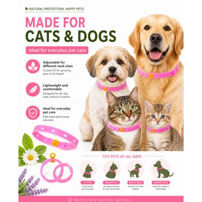 ✅Save Hundreds On Vet Visits – Adjustable Flea Tick Collar For Pets