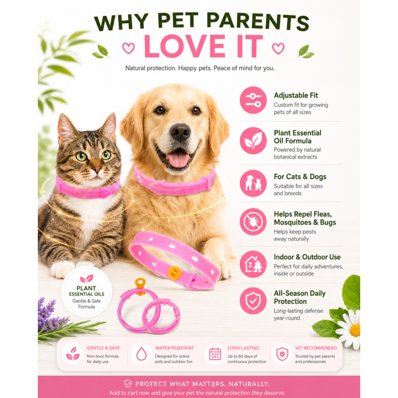 ✅Save Hundreds On Vet Visits – Adjustable Flea Tick Collar For Pets