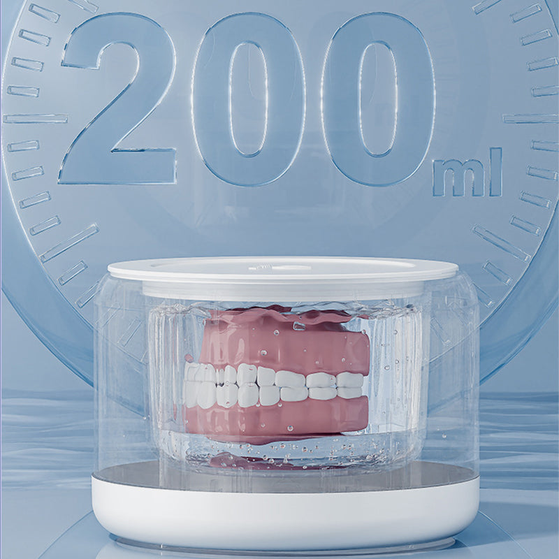 🦷 5-Min Ultrasonic UVC Denture Cleaner | Elderly One-Click Auto Sterilizer