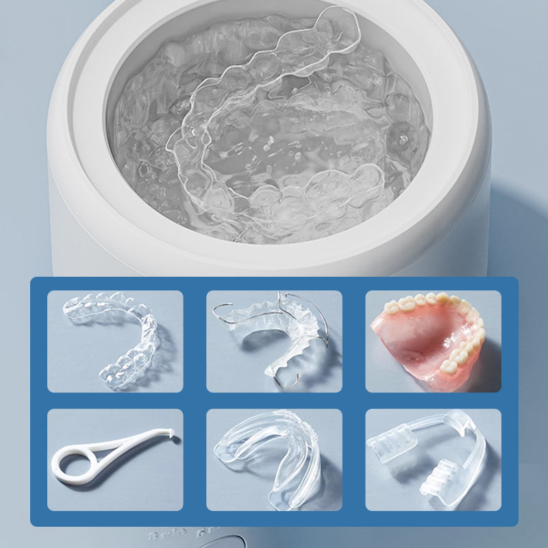 🦷 5-Min Ultrasonic UVC Denture Cleaner | Elderly One-Click Auto Sterilizer