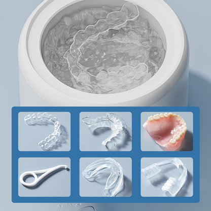 🦷 5-Min Ultrasonic UVC Denture Cleaner | Elderly One-Click Auto Sterilizer