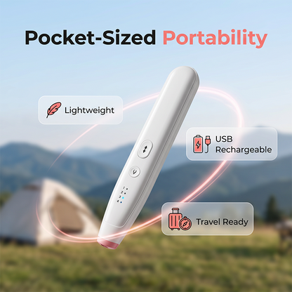 ✨ Portable Bug Bite Itch Relief Heat Pen | Chemical Free Insect Sting Soothing Device