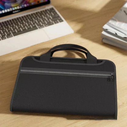 🔥 Fire-resistant accordion document folder with handle – fireproof, 12+ compartments & compact design 🧾