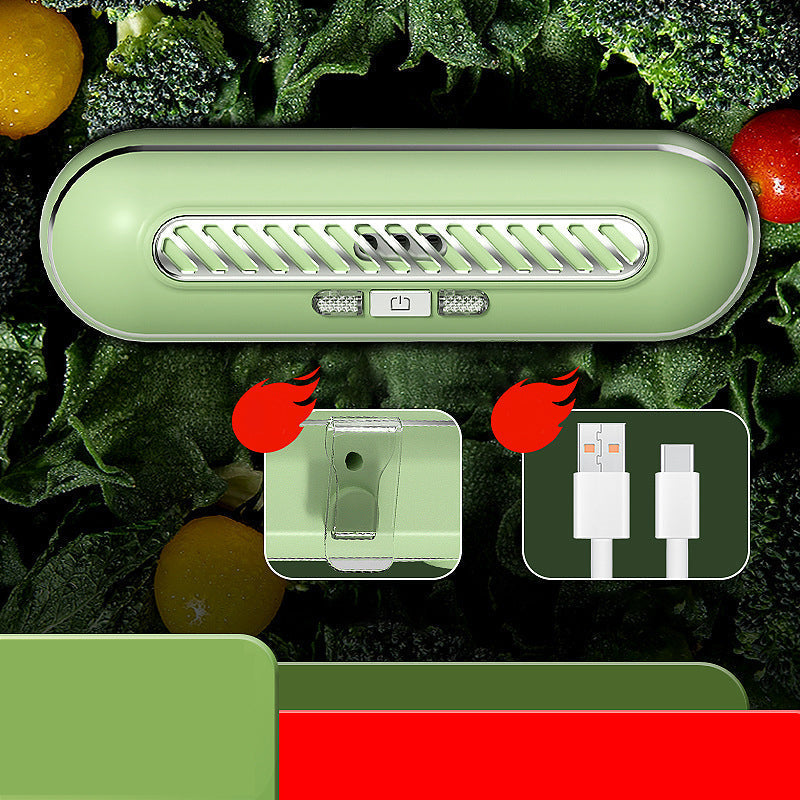 🧊 Portable Rechargeable Fridge Sterilizer – Reduce Odors & Keep Food Fresh