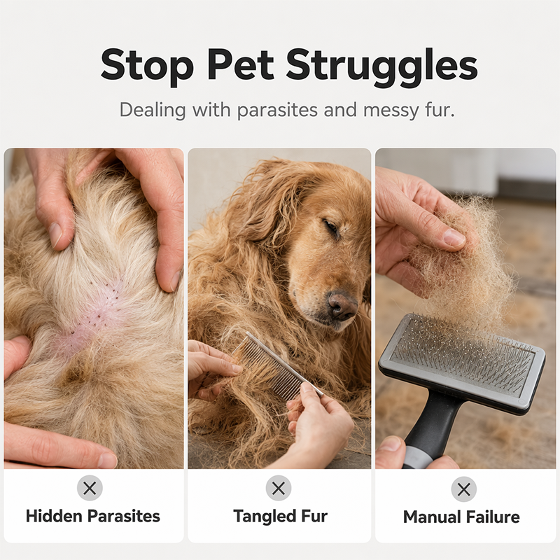 ⏰LIMITED TIME PRICE🔥Electric Pet Flea Remover and Detangling Comb