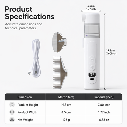 ⏰LIMITED TIME PRICE🔥Electric Pet Flea Remover and Detangling Comb