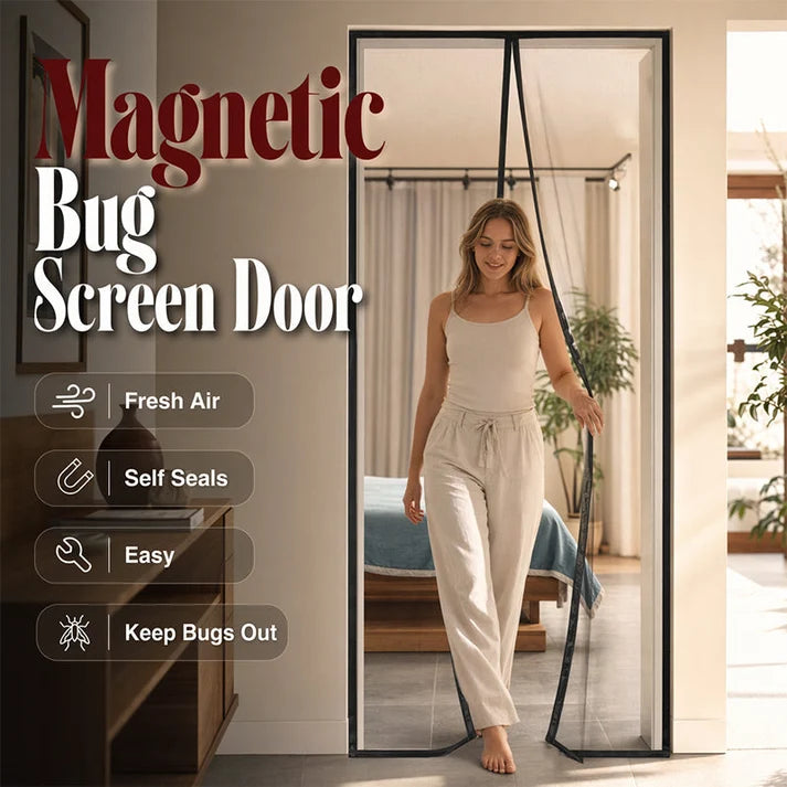 🦟 Easy Install Anti-Mosquito Door Curtain with Magnetic Closure Keeps Insects Out and Fresh Air In Effortlessly