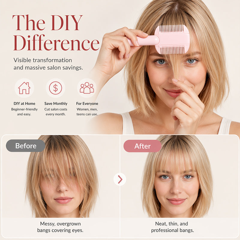 🔥Buy one  get one free🔥Portable Dual-Use Hair Trimming Comb