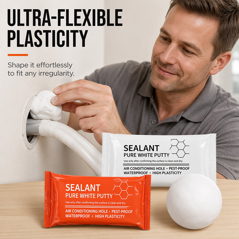 💥50% OFF 🧱 Waterproof Sealing Putty for A/C Pipe Wall Holes — 1 Box (6 Packs)