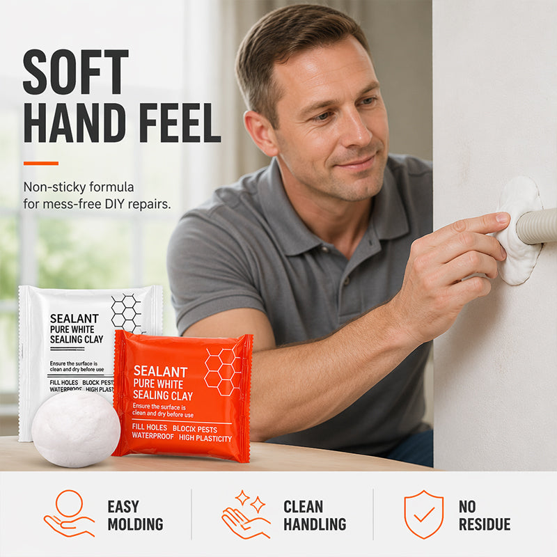 💥50% OFF 🧱 Waterproof Sealing Putty for A/C Pipe Wall Holes — 1 Box (6 Packs)