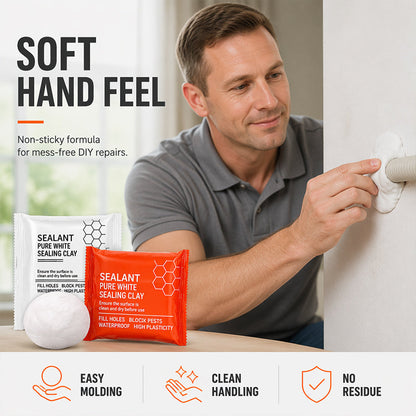 💥50% OFF 🧱 Waterproof Sealing Putty for A/C Pipe Wall Holes — 1 Box (6 Packs)