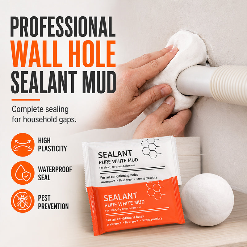 💥50% OFF 🧱 Waterproof Sealing Putty for A/C Pipe Wall Holes — 1 Box (6 Packs)