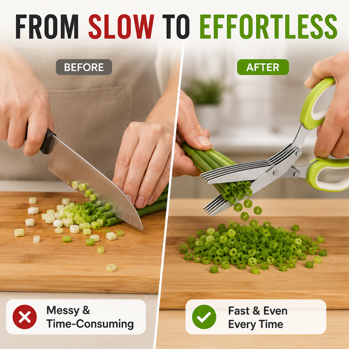 💥Buy 1, Get 1 Free ✂️5-Blade Stainless Steel Herb Scissors with Protective Sheath