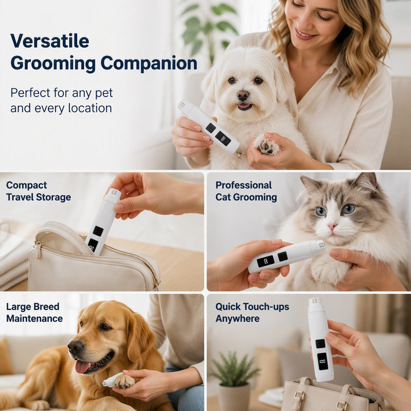 🥳Limited-time 50% discount--Quiet Electric Pet Nail Trimmer, Safe Paw Grooming Tool