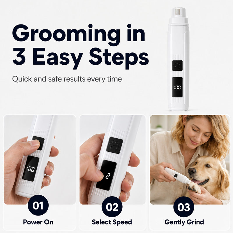 🥳Limited-time 50% discount--Quiet Electric Pet Nail Trimmer, Safe Paw Grooming Tool