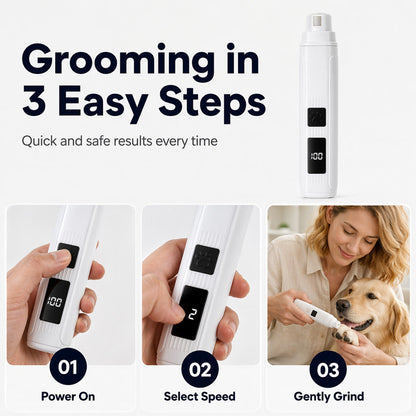 🥳Limited-time 50% discount--Quiet Electric Pet Nail Trimmer, Safe Paw Grooming Tool