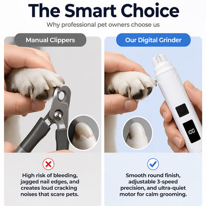 🥳Limited-time 50% discount--Quiet Electric Pet Nail Trimmer, Safe Paw Grooming Tool