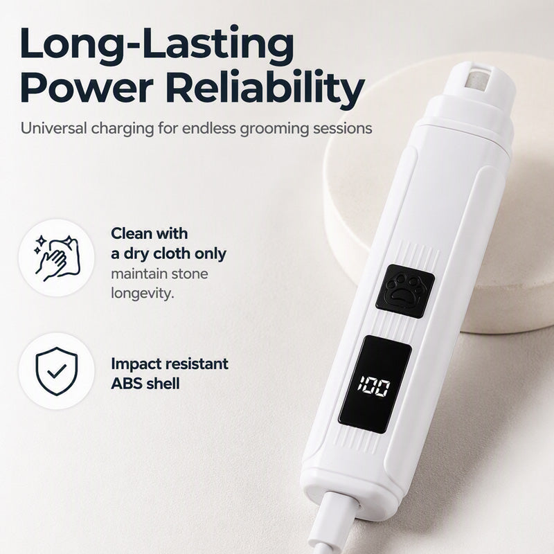 🥳Limited-time 50% discount--Quiet Electric Pet Nail Trimmer, Safe Paw Grooming Tool