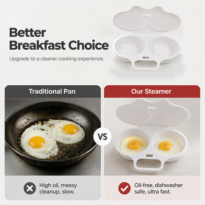 🥳Last Day Buy 1 Get 1 Free✨Microwave Egg Poacher with Lid & Handle