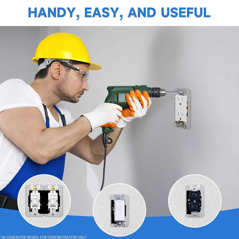 🔌 50% OFF NOW! 🛠️ Wall Plate Spacer – Flush Fit, Precise Alignment & Quick Fix for Uneven Boxes 🏠