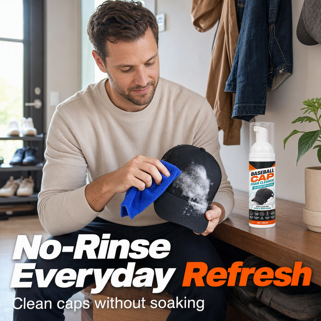 🧢 Buy One, Get One Free 🎁 – No-Rinse Foam Cleaner