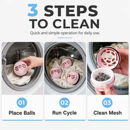 🥳2026 HOT SALE🥳🐾 50% OFF! 2‑in‑1 Lint Remover & Laundry Ball – ✨🧦