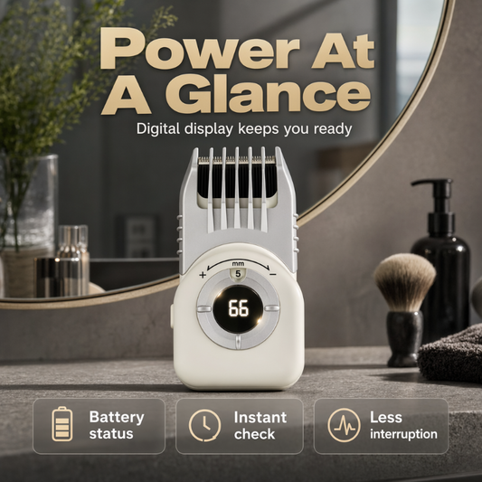 🔥Trim Hair Anywhere Instantly! Washable No-Cord Dial Clipper