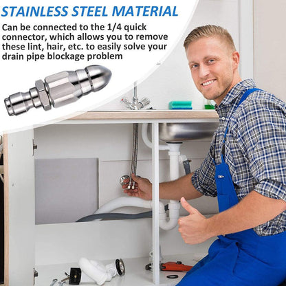🔥Limited-time 50% off⚡️Powerful Pipe Cleaning and Unclogging Nozzle