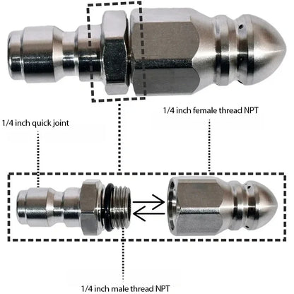 🔥Limited-time 50% off⚡️Powerful Pipe Cleaning and Unclogging Nozzle