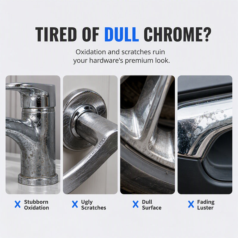 ✨🚗 Chrome Restoration Set – Removes Oxidation & Restores High-Gloss Metallic Finish