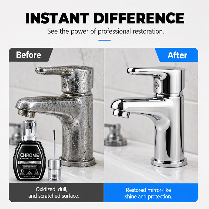 ✨🚗 Chrome Restoration Set – Removes Oxidation & Restores High-Gloss Metallic Finish
