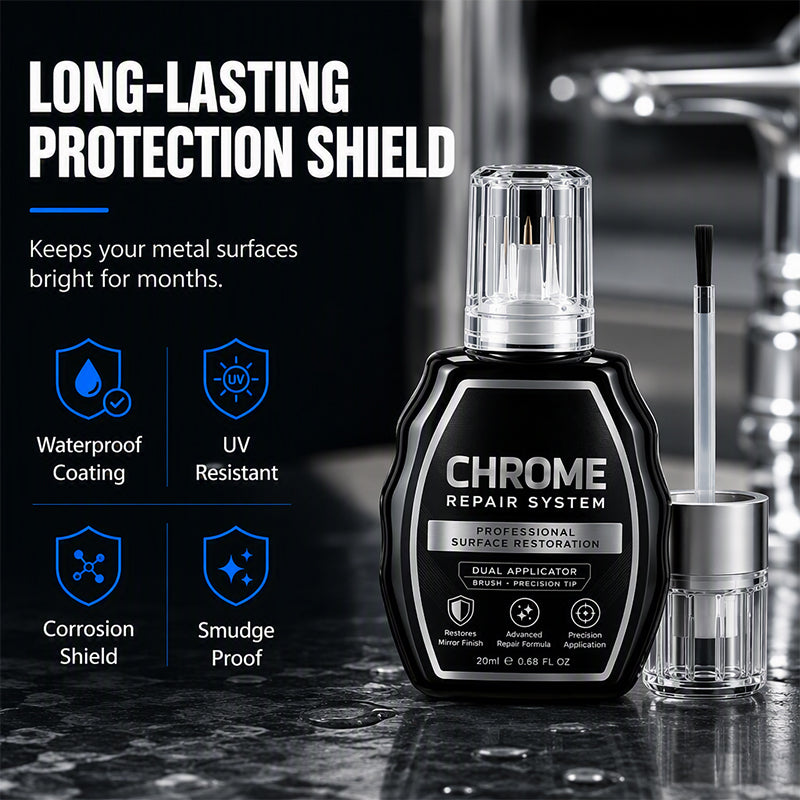 ✨🚗 Chrome Restoration Set – Removes Oxidation & Restores High-Gloss Metallic Finish