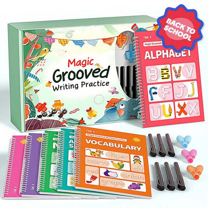 🔥Limited-time 50% off-Magic Grooved Copybook Writing Practice Set