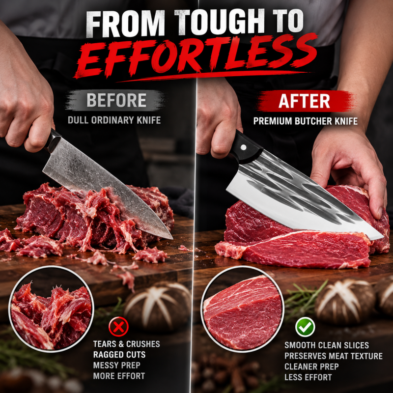 🔪50% OFF NOW! 🔥Ultra-Sharp Kitchen Butcher Knife