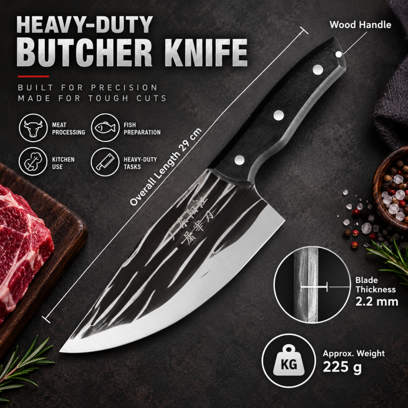🔪50% OFF NOW! 🔥Ultra-Sharp Kitchen Butcher Knife