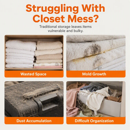 📦 LIMITED TIME Buy 2 Get 1 Free! 🛏️ Space-Saving Vacuum Storage Bags – Pump-Free, Durable 🧳
