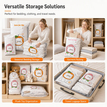 📦 LIMITED TIME Buy 2 Get 1 Free! 🛏️ Space-Saving Vacuum Storage Bags – Pump-Free, Durable 🧳