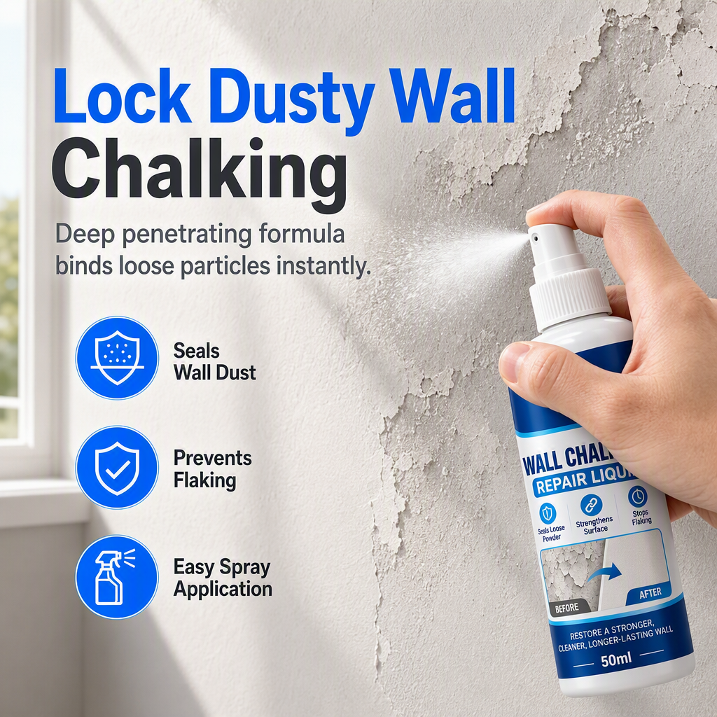 🧱 Buy 1 get 1 free-Wall Chalking Repair Liquid-Surface Curing Agent✨